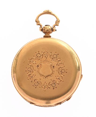 Soap box watch 
in 18K 750/°° yellow gold,...