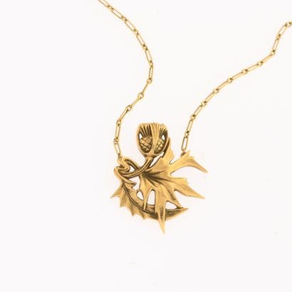 Collier Art Nouveau
en or jaune 18k 750°/°°...
