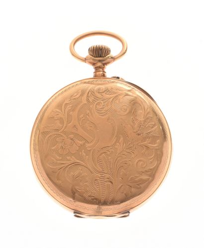Pocket watch
in 18K 750/°° yellow gold, white...