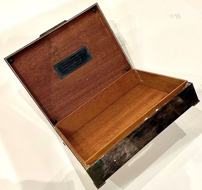Christian DIOR
Cigar box 
in silver-plated...