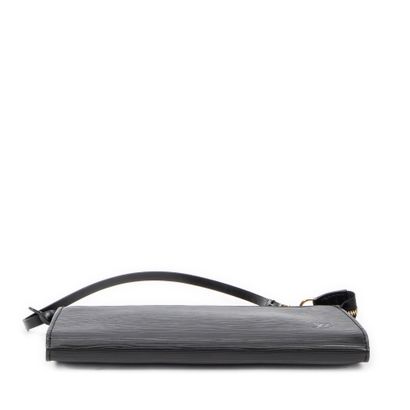 LOUIS VUITTON
Black epi leather clutch bag,...