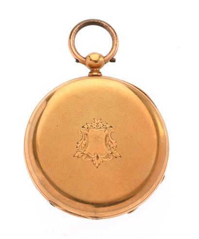 Pocket watch
in 18K 750/°° yellow gold, white...