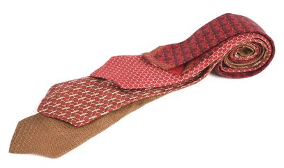 Hermès Paris
Set of four ties in various...