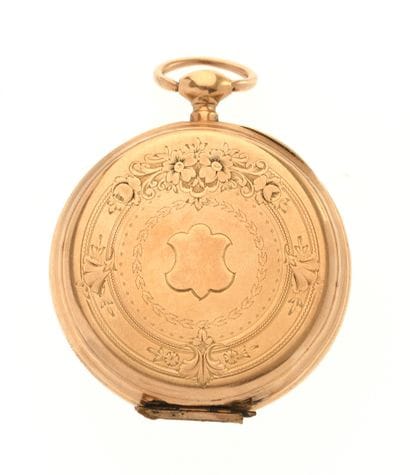 Pocket watch
in 18K 750/°° yellow gold, white...