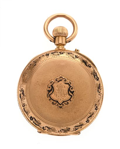 Half-savonnette watch
in 18K gold 750/°°...