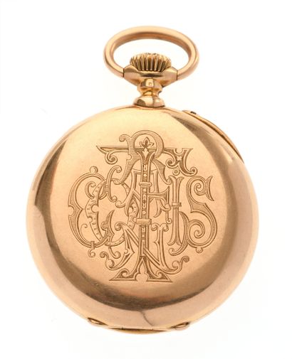 Pocket watch
in 18K 750/°° yellow gold, white...