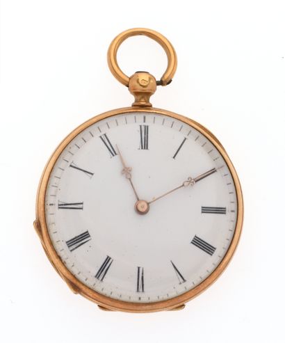 Savonnette watch 
in 18K 750/°° yellow gold,...