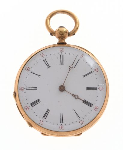 Soap box watch
in 18K yellow gold 750/°°,...