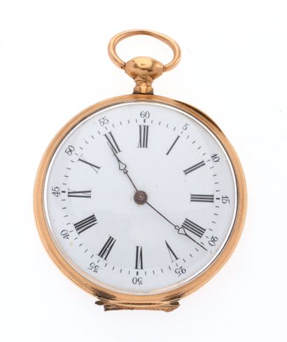 Pocket watch
in 18K 750/°° yellow gold, white...