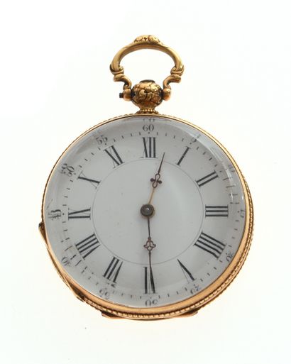 Soap box watch 
in 18K 750/°° yellow gold,...