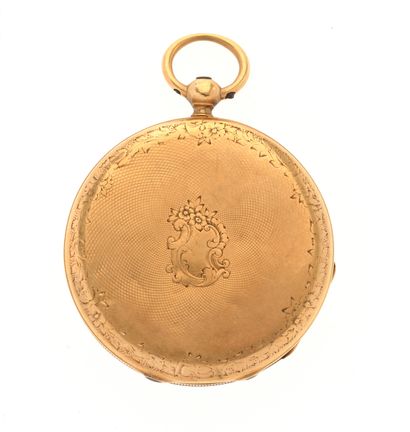 Soap box watch 
in 18K 750/°° yellow gold,...