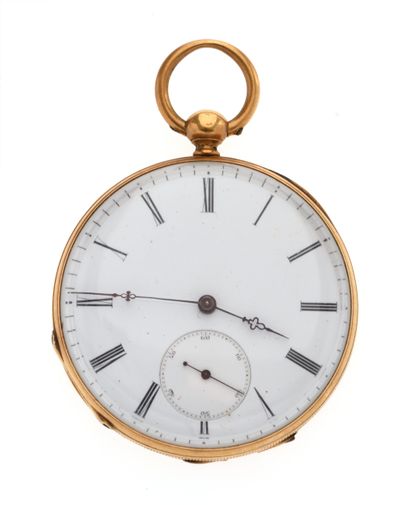 Pocket watch 
in 18K 750/°° yellow gold,...