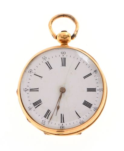 Soap watch in yellow gold 
18K 750/°°, white...
