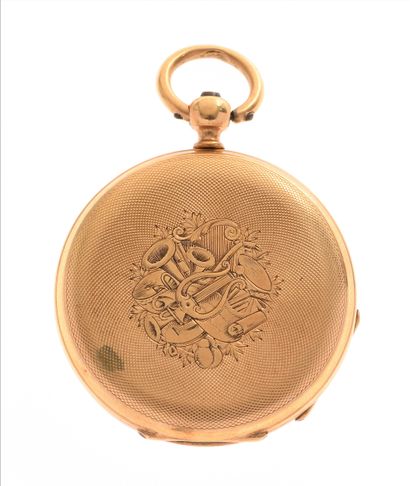 Soap box watch
in 18K yellow gold 750/°°,...