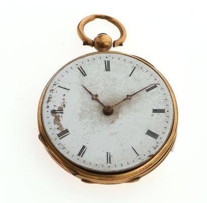 NECK WATCH in 18K 750/°° yellow gold, the...