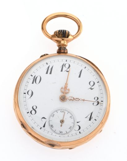 Pocket watch
in 18K 750/°° yellow gold, white...