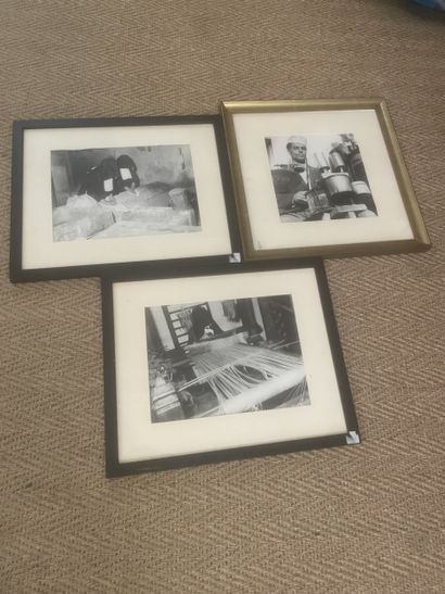 Set of 3 black and white PHOTOS including:...