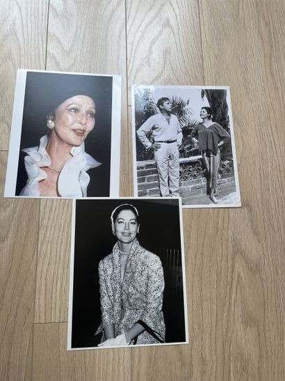 AVA GARDNER - Set of 3 black and white and...