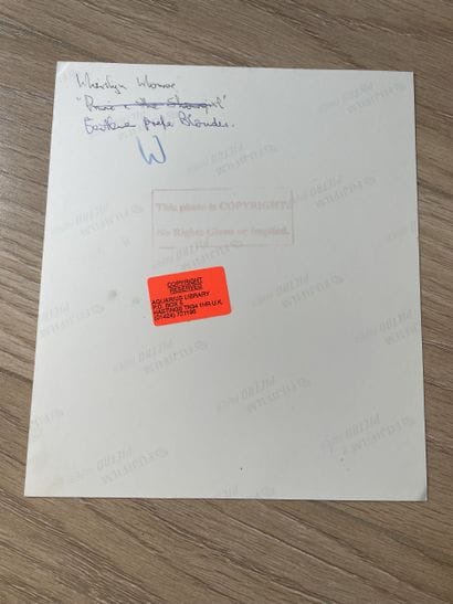 Marylin MONROE - Fine print in 