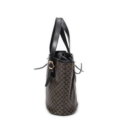 CELINE
Vintage bucket bag in black and brown...
