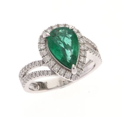 Movement ring
in 18k white gold 750°/°° set...