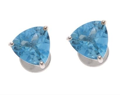 Pair of ear studs
in 18k white gold 750°/°°...