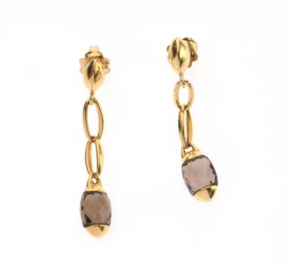 CHIMENTO 
Pair of 18k yellow gold 750°/°°...