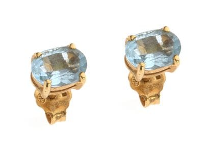 Pair of earrings in 18k yellow gold 750°/°°...