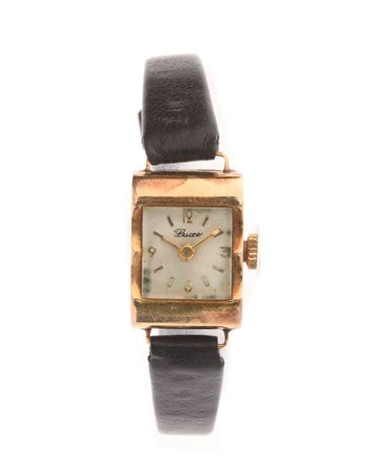 Watch case in 18k yellow gold 750°/°°, dial...