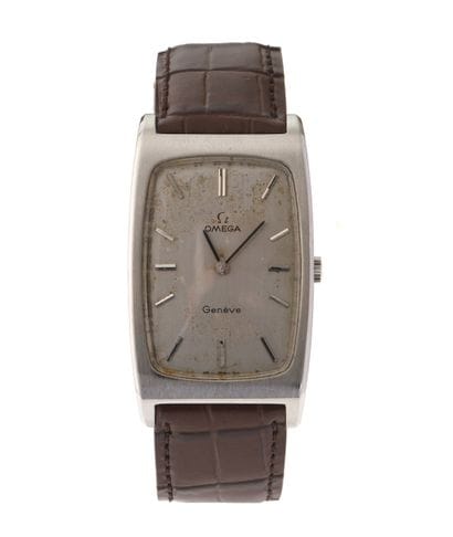 OMEGA 
Geneva 
Circa 1970 
Steel wristwatch....