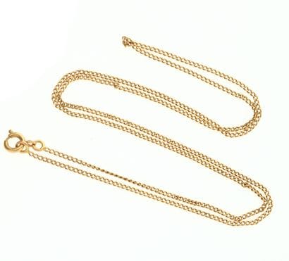 NECKLACE in yellow gold 750/°°. Weight: ...