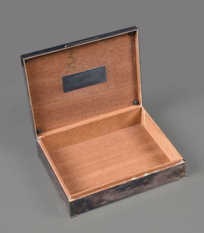 Christian DIOR
Cigar box 
in silver-plated...