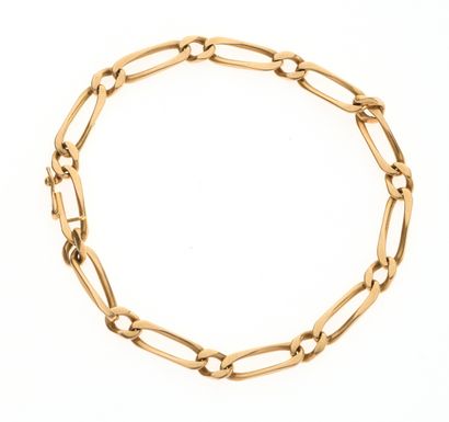 Bracelet in 18k yellow gold 750°/°°. Length:...