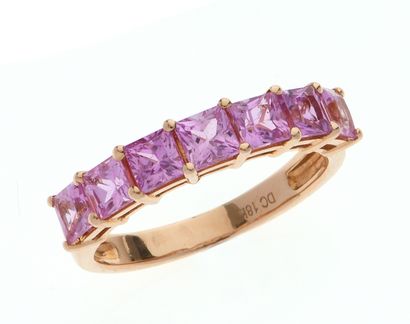 Half wedding ring
in 18k rose gold 750°/°°...