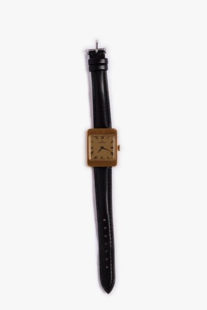 CONTINENTAL GENEVA
Gilt steel watch, rectangular...