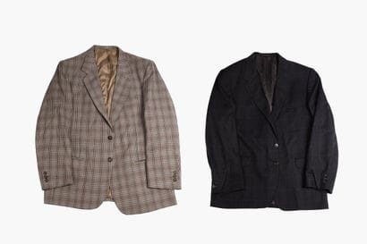 Deux vestes laine vierge dont une grise deux...