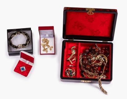 Costume jewelry set.