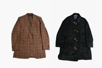 Un duffle coat en alpaga vert Pal Zileri
Boutons...