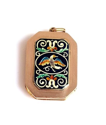 Octagonal keepsake pendant
in 18K 750/°°...