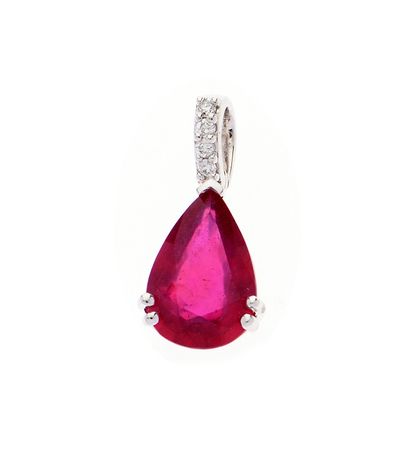Pendant
in 18k white gold 750°/°° set with...