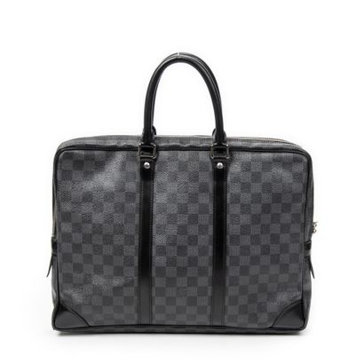 LOUIS VUITTON
Briefcase in graphite checkerboard...