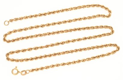 Twisted link necklace in 18k 750°/°° gold...