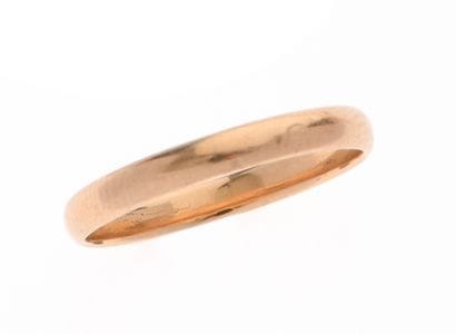 Wedding band in 18k gold 750°/°°. Finger...
