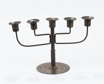 Coberg
Five-branch candlestick in metal
Signed
H:...