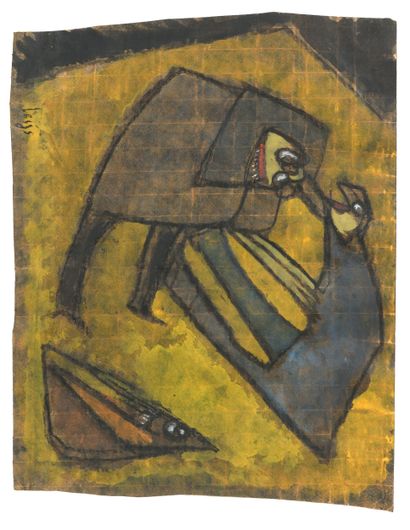 Bernard LEIJS (born 1934) 
Etude colère,...