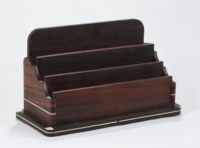 ART DECO work
Macassar ebony document holder...
