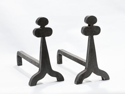 Work of the 1960s/70s
Pair of black patina...