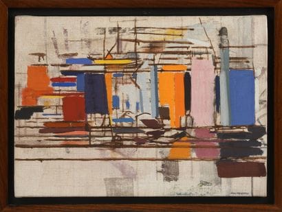 Michel MOUSSEAU (b. 1934) Horizontales, 1986
Oil...