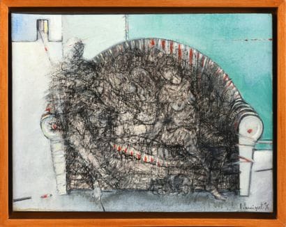 André MAIGRET (b. 1941) Intemporel, 1996
Oil...