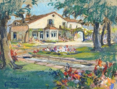 Louis FORTUNEY (1875-1951)
Damoï [Maison]
Pastel,...